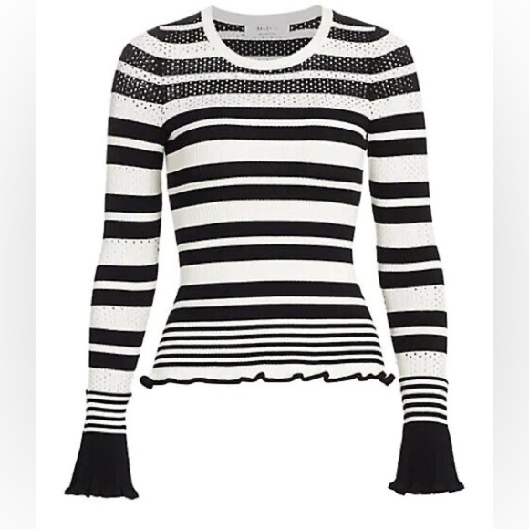 Bailey 44 Julian Knit Long Sleeve Size Medium Striped Sweater - Picture 4 of 4